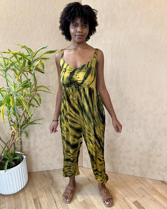 Indie Ella Aurora Boho Jumpsuit in Tiger Eye (M/L)