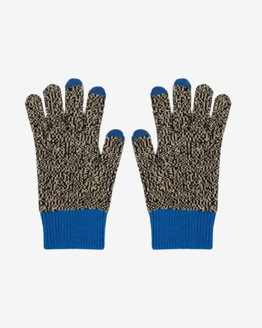 Verloop Color Block Touchscreen Gloves in Gray & Blue