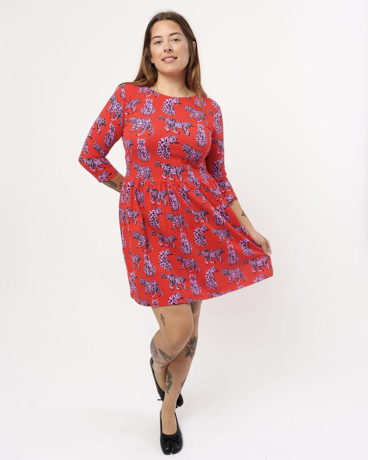 Nooworks Daphne Dress in Sondler Cat