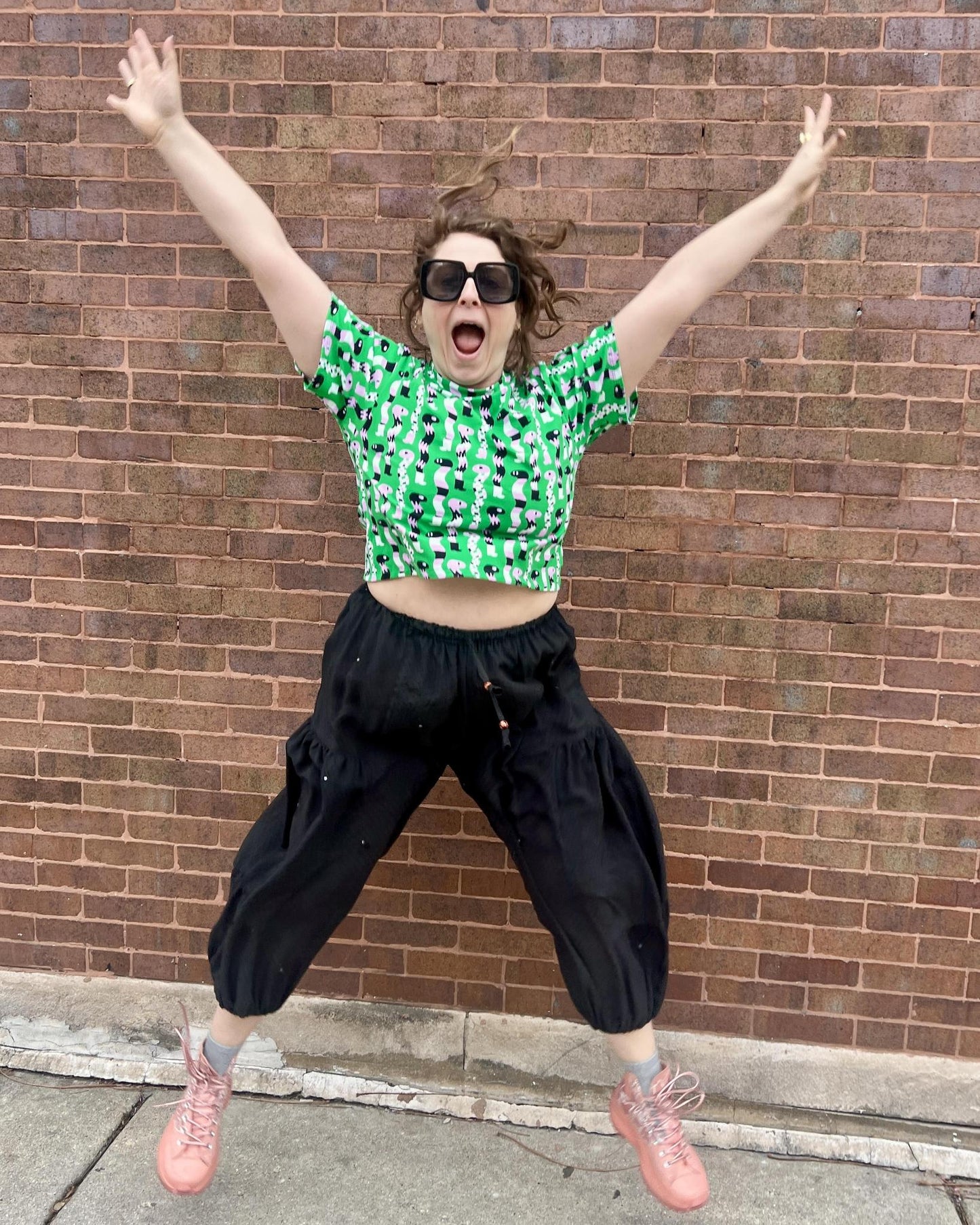 Nooworks Crop Top in SSSnakes - Size Small, Medium