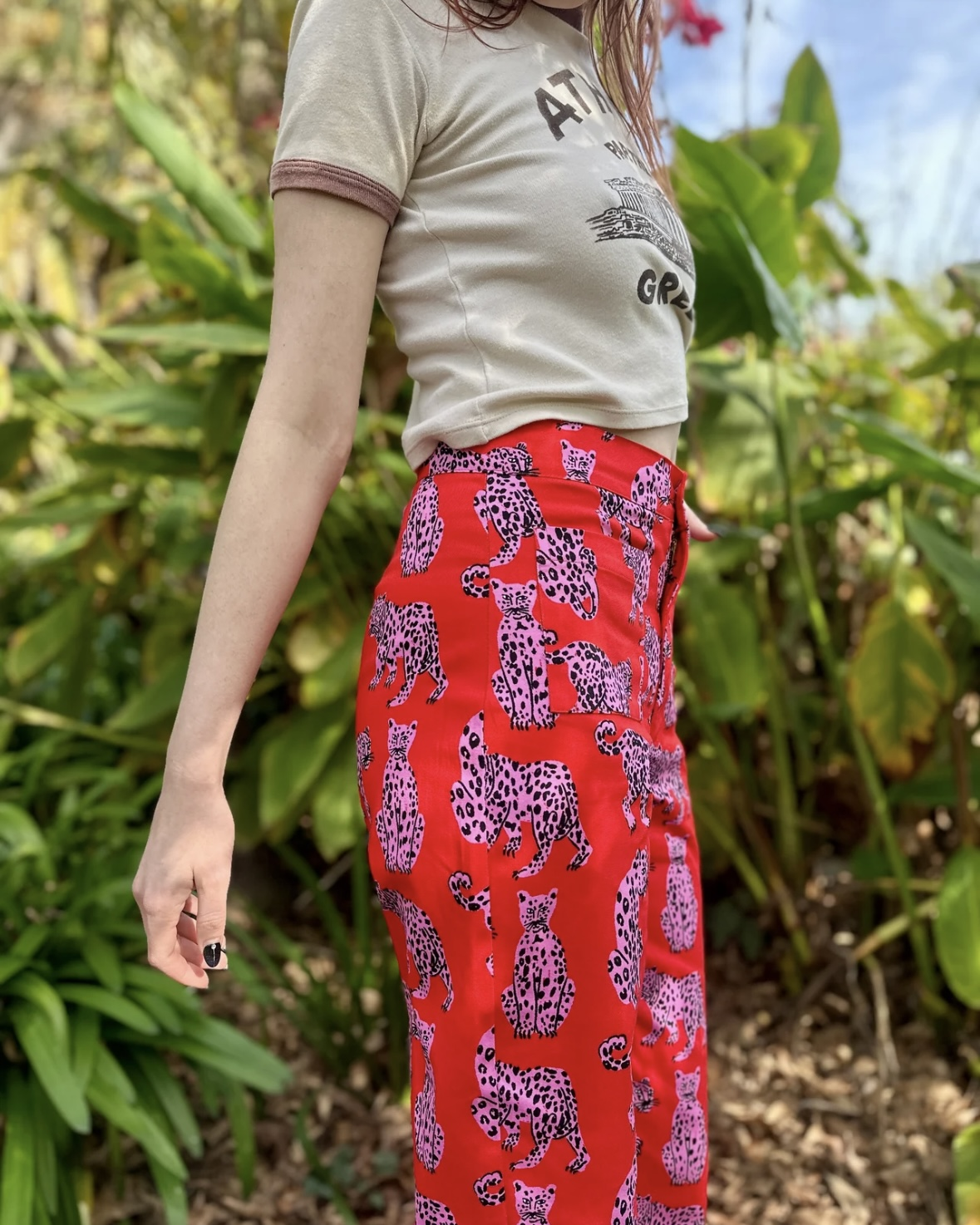 Nooworks Casual Bell Pants in Sondler Cat - Size Small, XL, 2XL