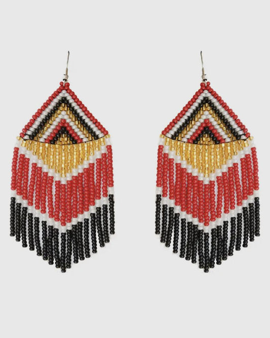 Fosterie Fire Beaded Earrings