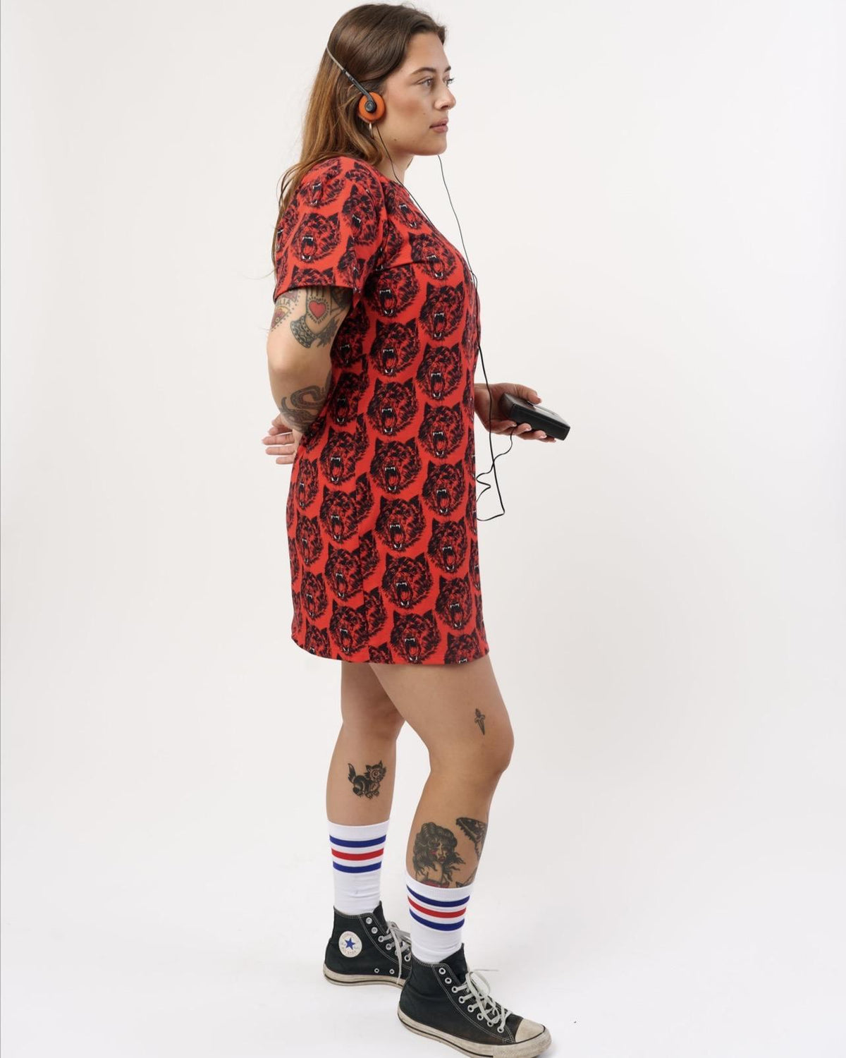 Nooworks Tee Dress in Wolverine