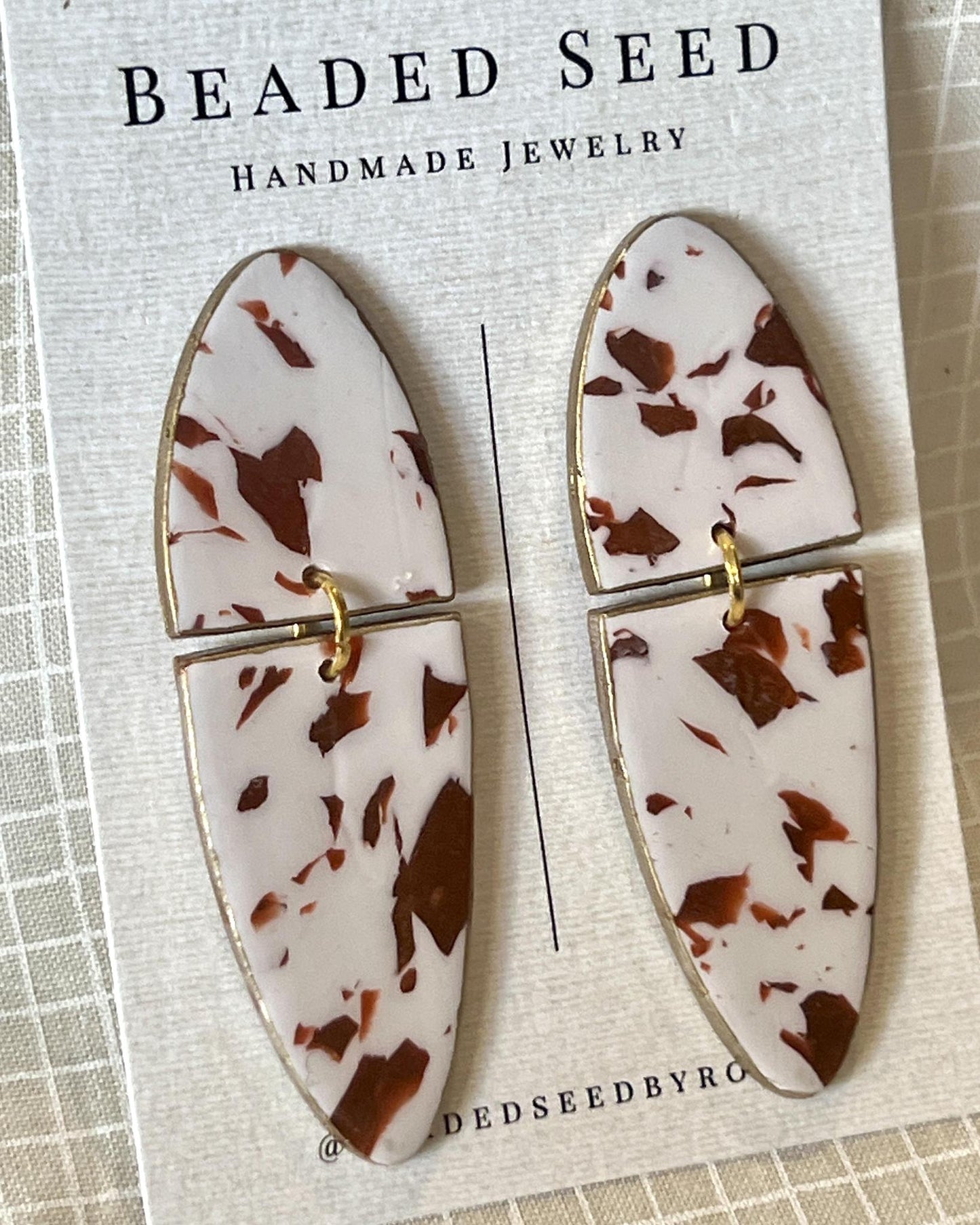 Beaded Seed by Ronea John Earrings