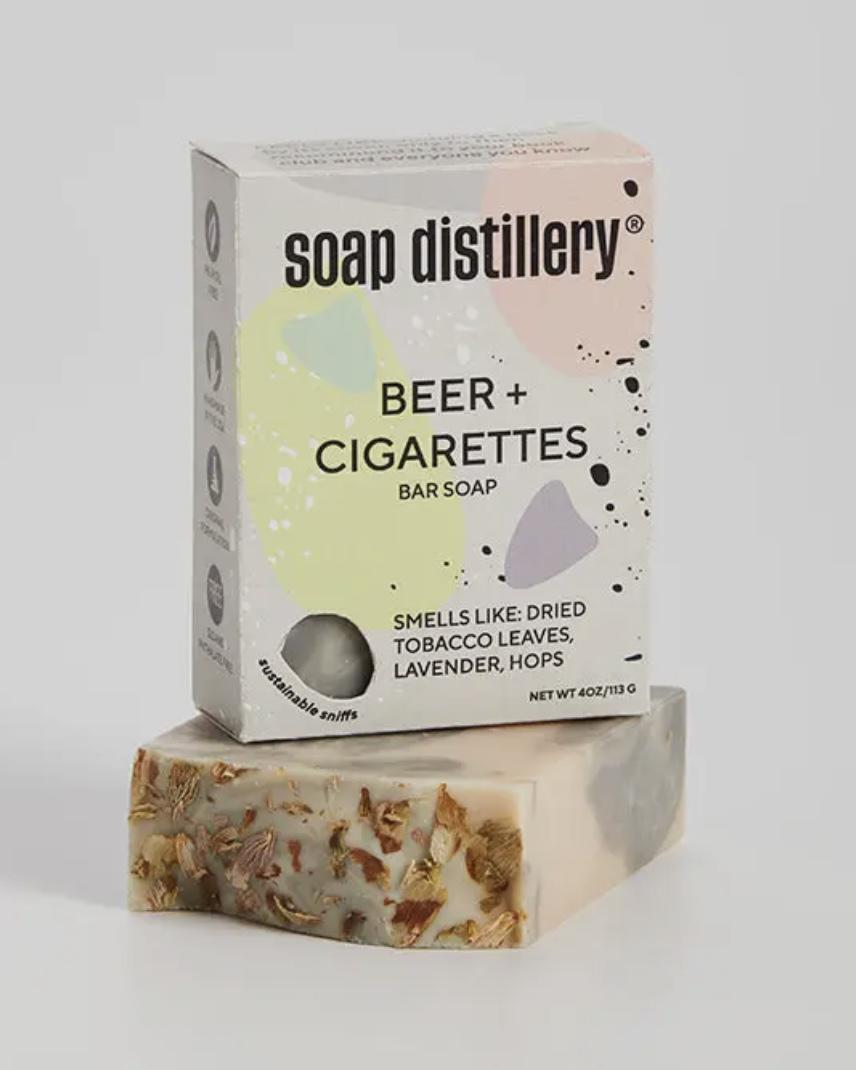 Soap Distillery Beer + Cigarettes Bar Soap