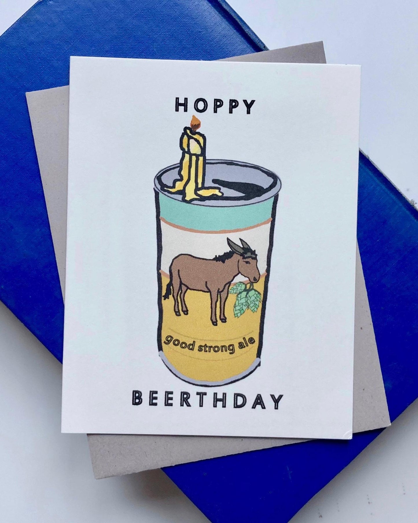 Heilo Cards Hoppy Beerday Donkey Ale B-Day Card