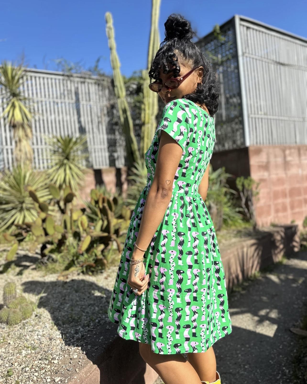 Nooworks Lucy Dress in SSSnakes - Size Small, Medium