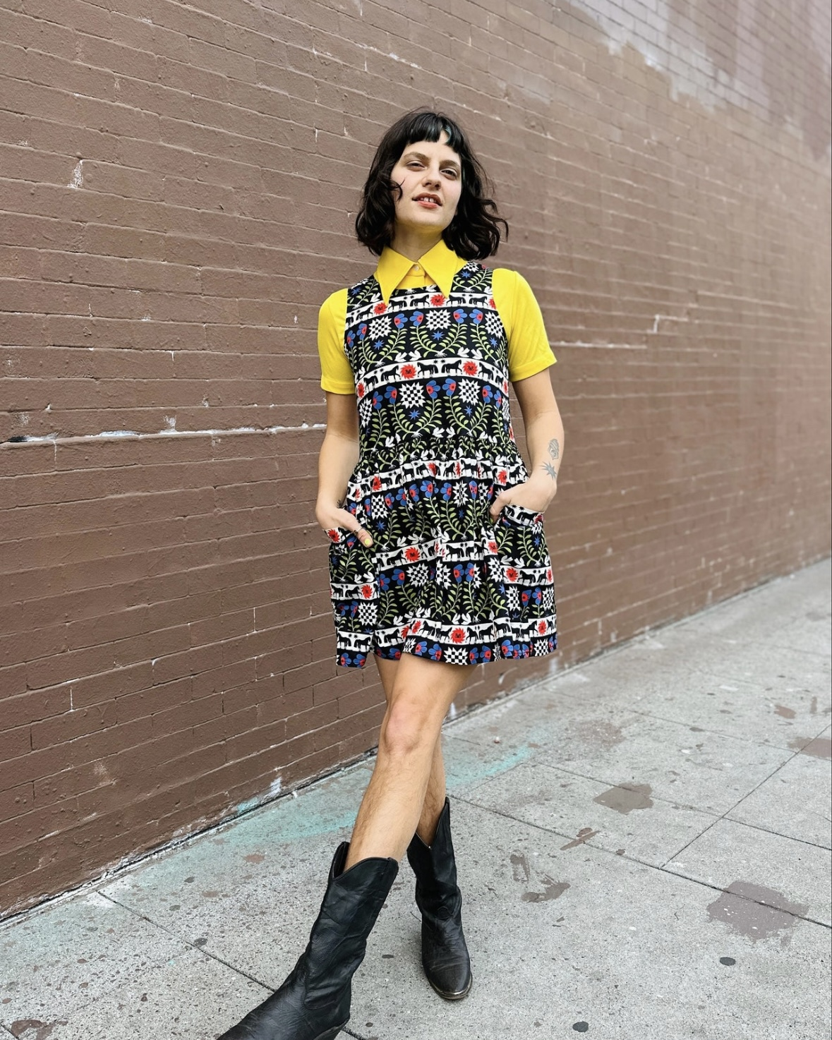Nooworks Big Pocket Dress in The Guardians - Last One - Size XL