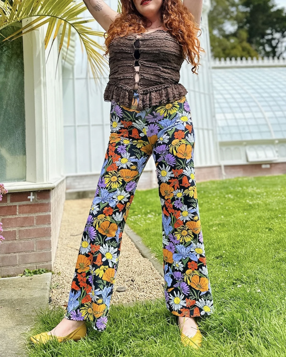 Nooworks Palazzo Pants in Wildflowers