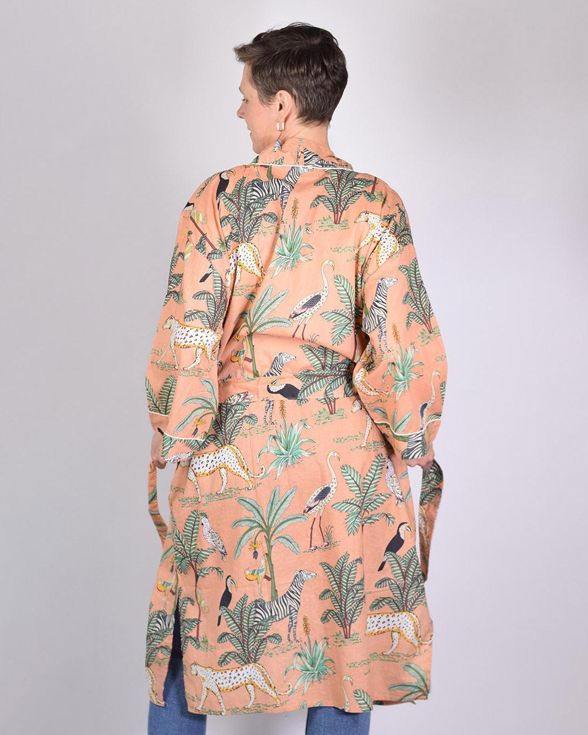Txtile Lightweight Cotton Robe - Sunrise Safari