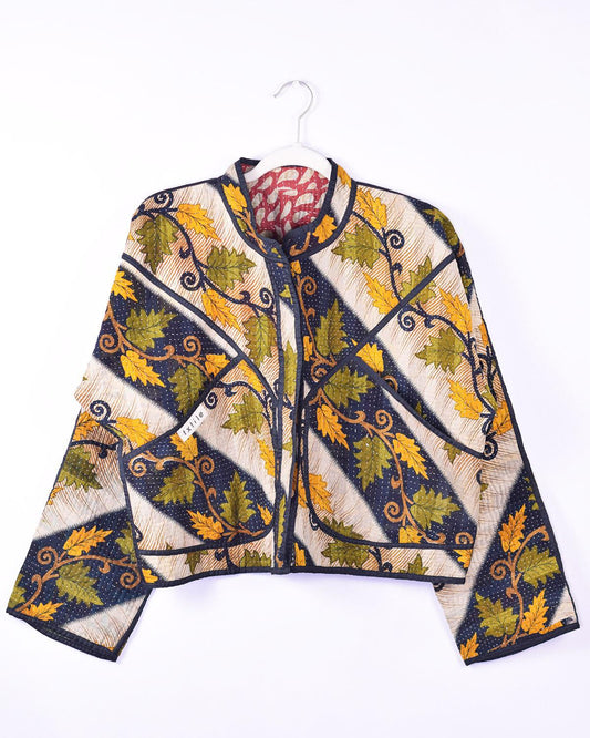 Txtile Sofie Kalyani Quilted Reversible Patchwork Kantha Jacket
