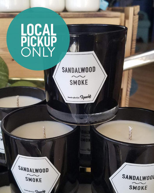 Squasht Candle - Sandalwood & Smoke - LOCAL PICKUP ONLY