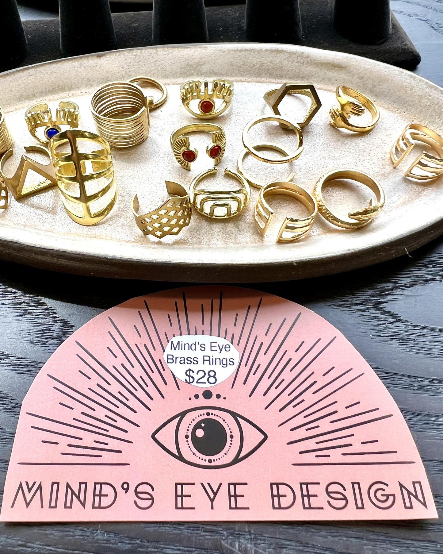 Mind's Eye Design Brass Ring