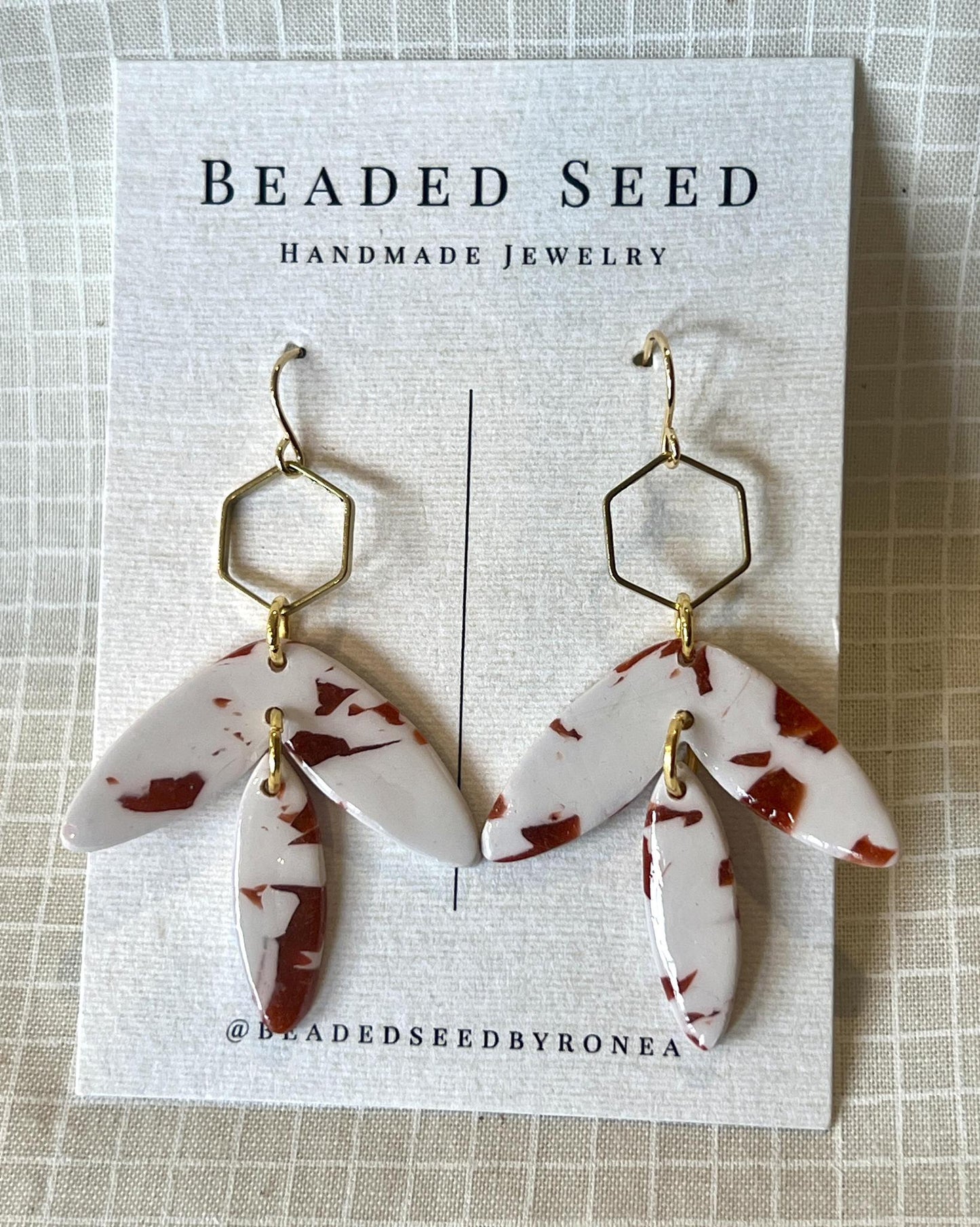 Beaded Seed by Ronea Grant Earrings
