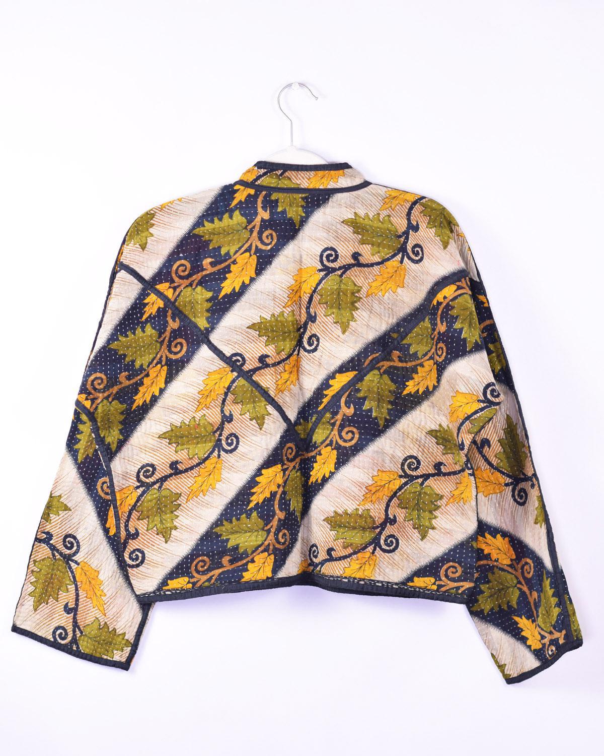 Txtile Sofie Kalyani Quilted Reversible Patchwork Kantha Jacket