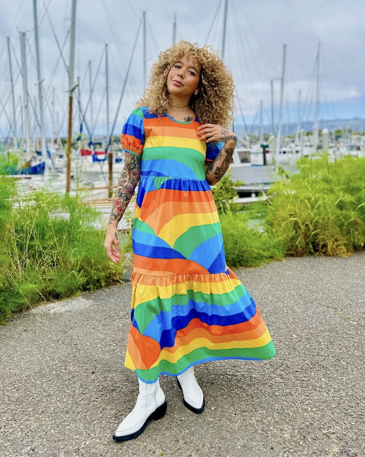 Nooworks Inanna Dress in Sunset Valley