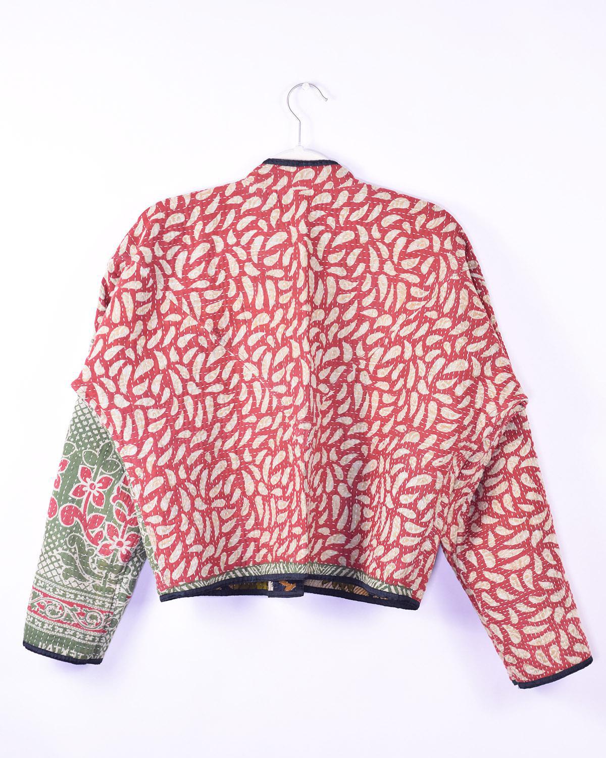 Txtile Sofie Kalyani Quilted Reversible Patchwork Kantha Jacket