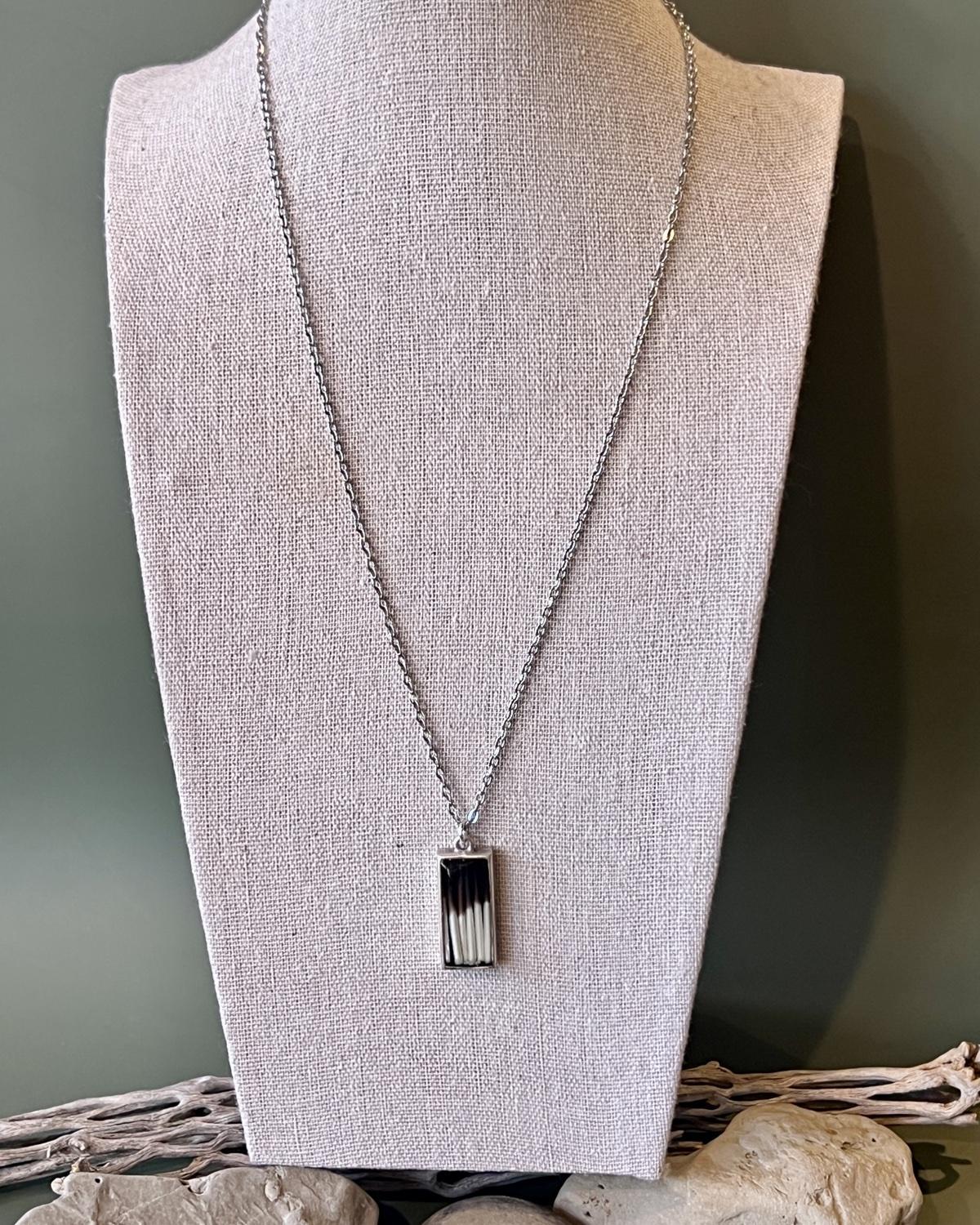 Pajaro Negro Porcupine Quill Necklace