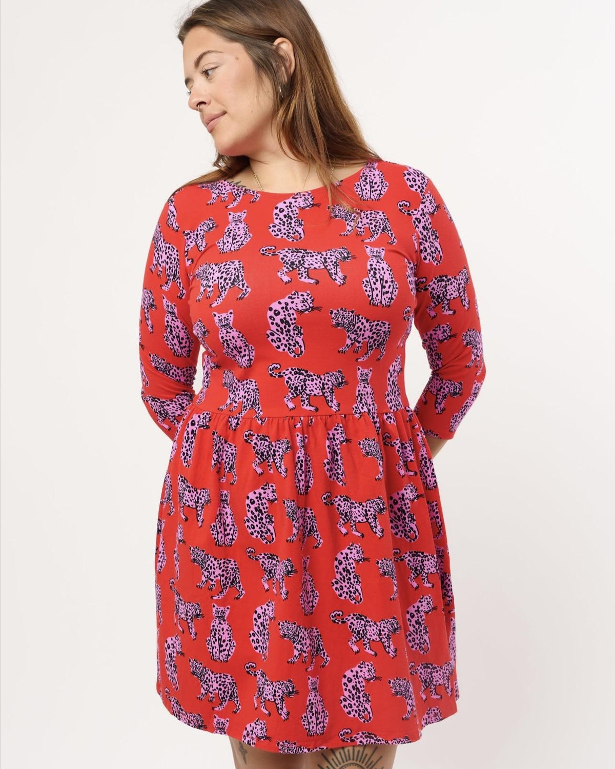 Nooworks Daphne Dress in Sondler Cat