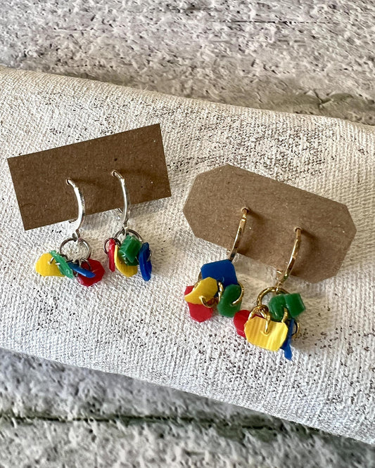 Plastic Beach Collections - Mini Rainbow Earrings