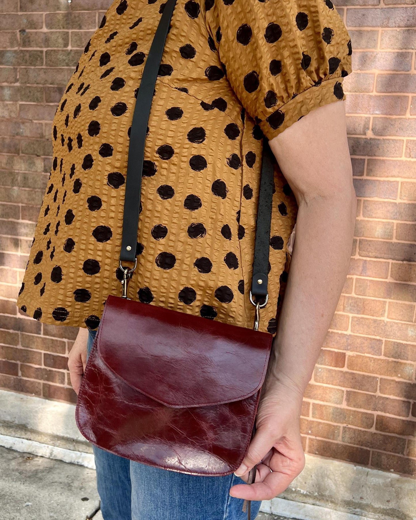 Vallente Leather Brandy Convertible Clip-On Fanny Pack (Includes Strap)