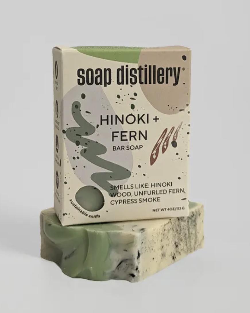 Soap Distillery Hinoki + Fern Bar Soap