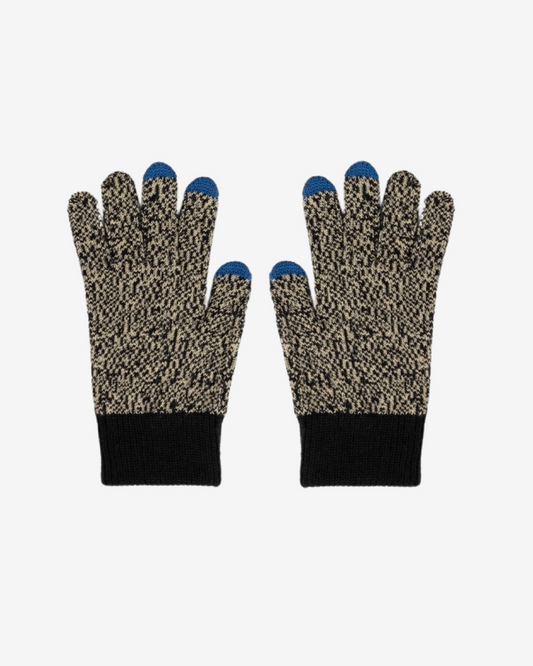 Verloop Color Block Touchscreen Gloves in Gray & Black