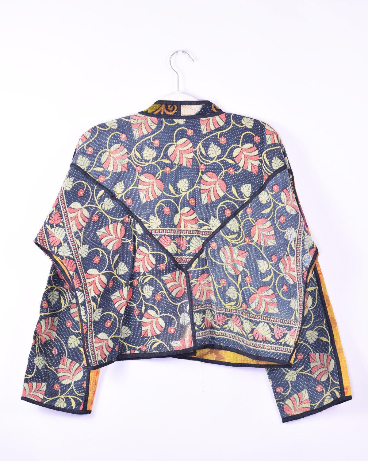 Txtile Sofie Kalyani Quilted Reversible Patchwork Kantha Jacket