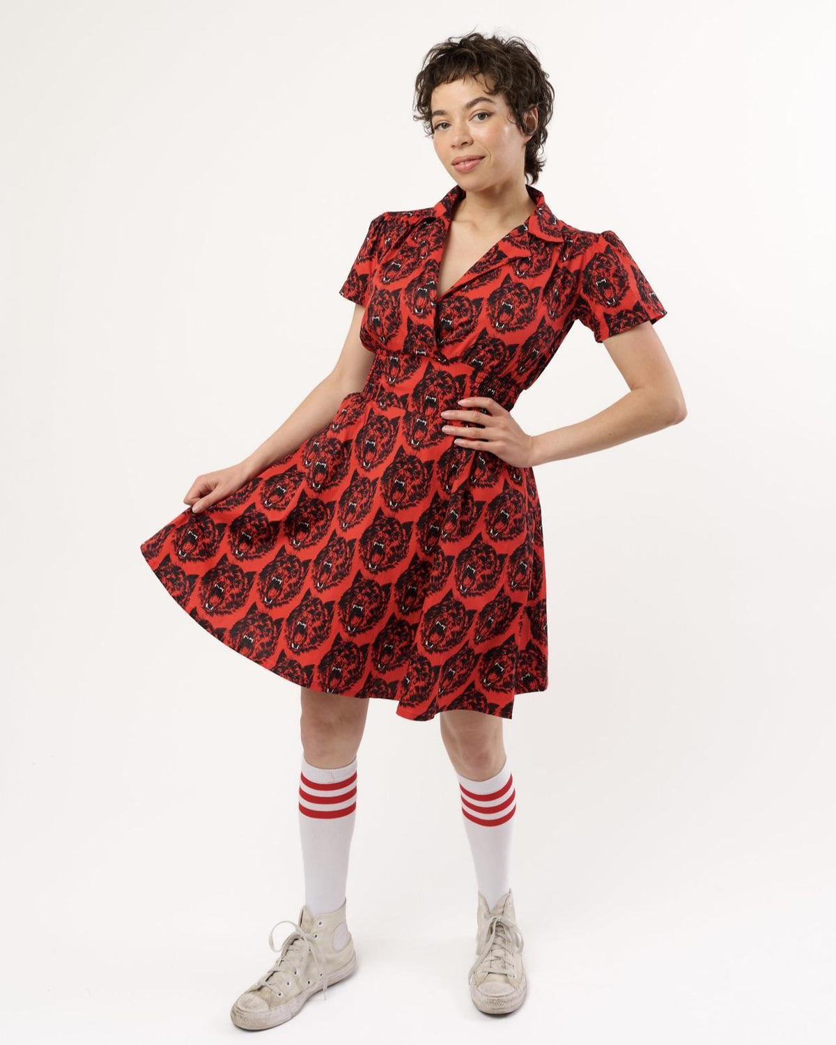 Nooworks Leah Dress in Wolverine