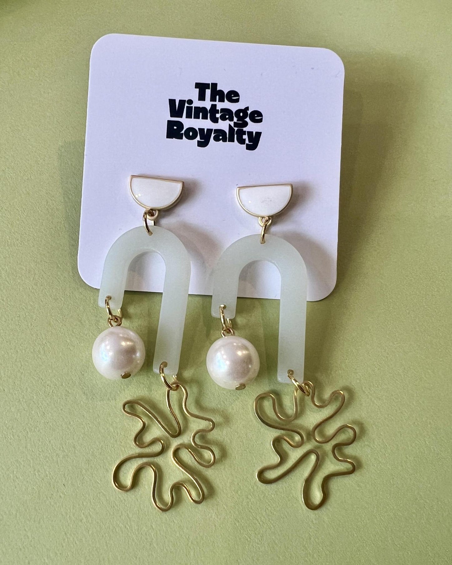 Vintage Royalty The Nima Minty Earring