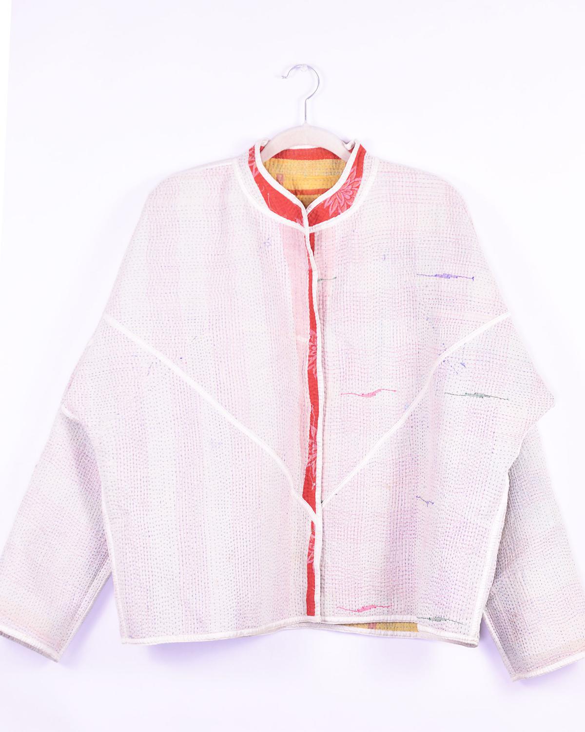 Txtile Charlie Jiya Quilted Reversible Patchwork Kantha Jacket