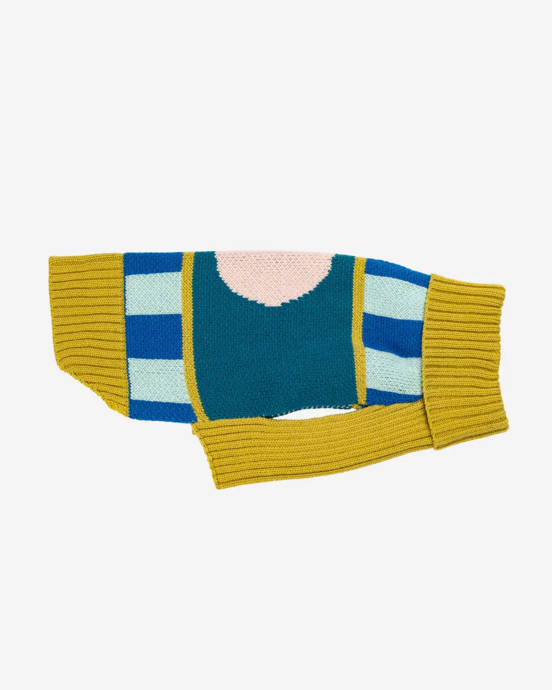 Verloop Stripe Dot Dog Sweater - Cobalt