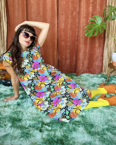 Nooworks Frida Dress Cosmic Floral - Last One - Size 2XL – Squasht