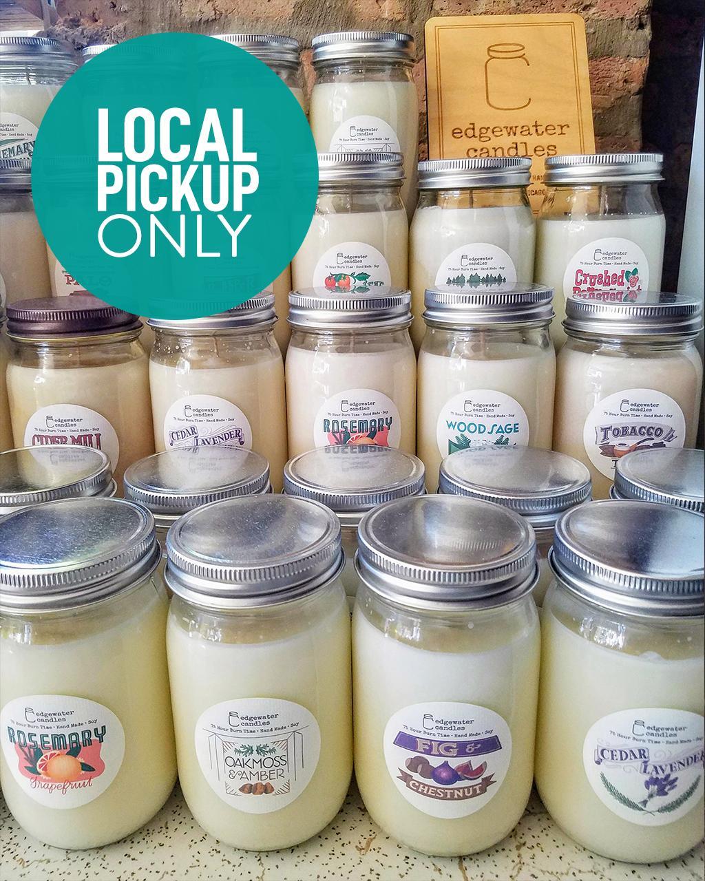 Edgewater Candles Soy Candle Mason Jar - LOCAL PICKUP ONLY - select a scent