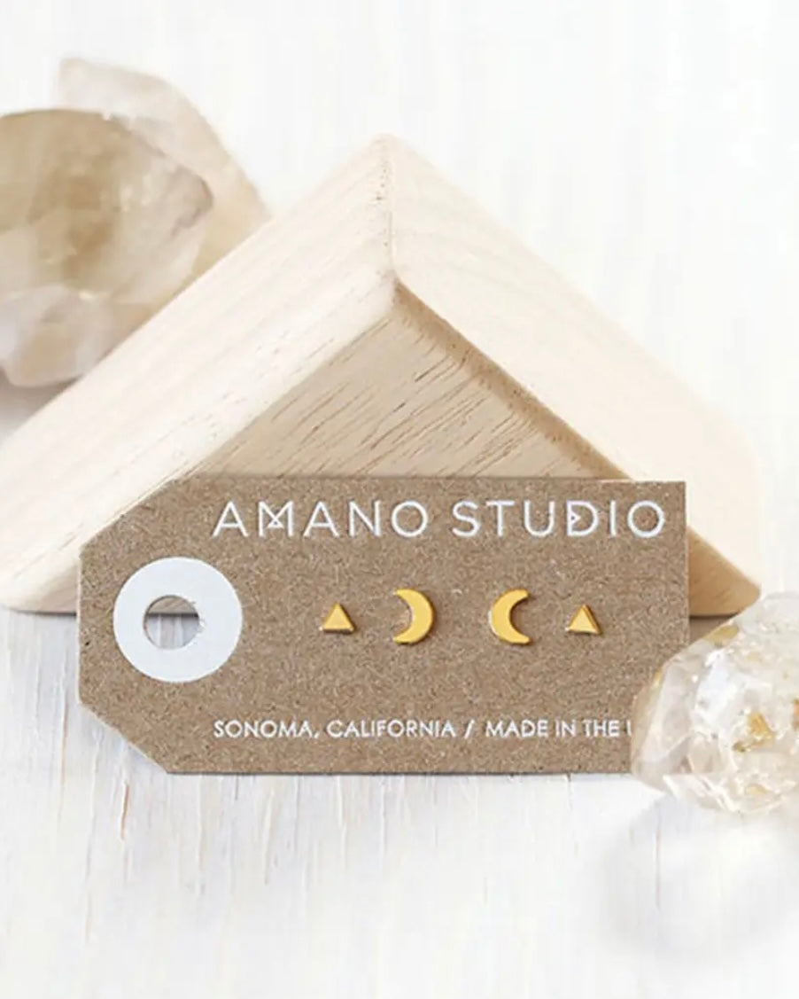 Amano Studio Mystic Combo Studs in Gold