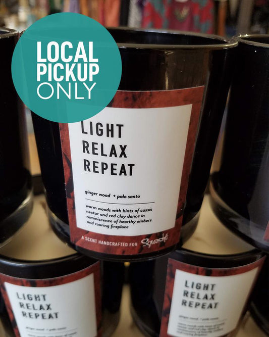 Squasht Candle - Light Relax Repeat - LOCAL PICKUP ONLY